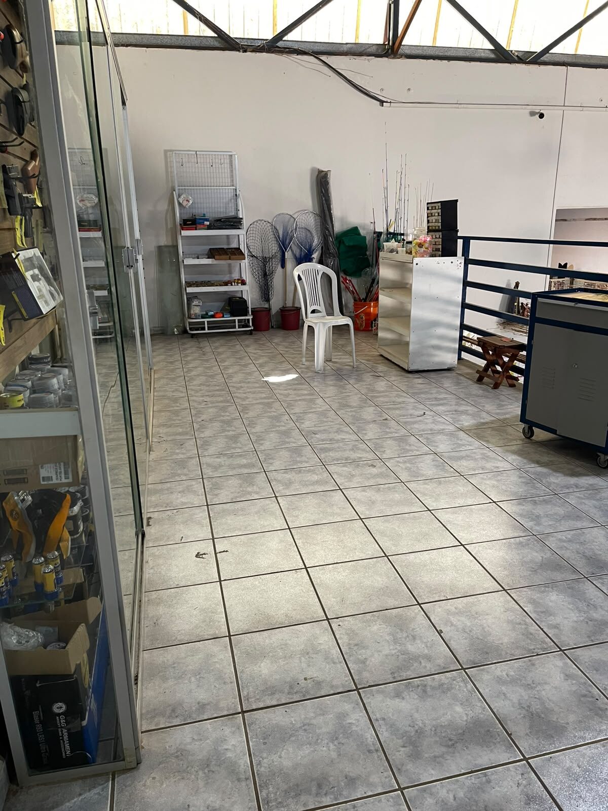 Espaço reservado para artigos de pesca